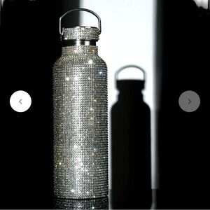 NEW‎ 25 oz Tomo Crystal Rhinestone Silver Sky water bottle